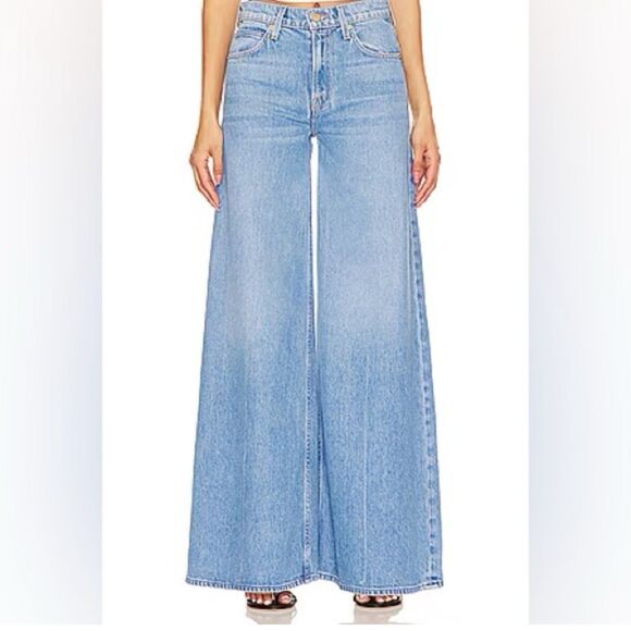 MOTHER Denim - Mother Snacks! Jeans Women’s 26 Blue Wide Leg High Rise The Slung Sugar Cone